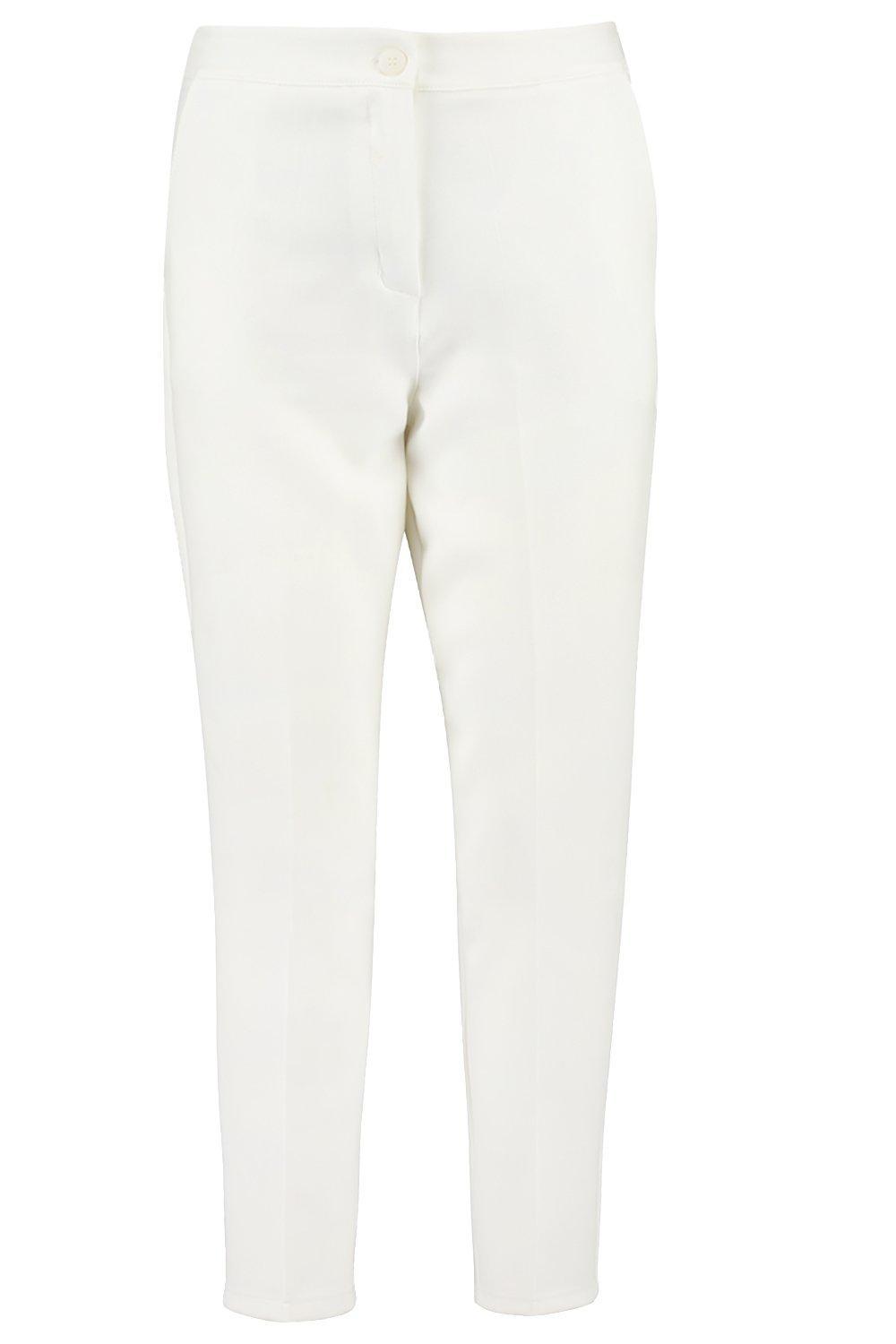 białe spodnie cygaretki