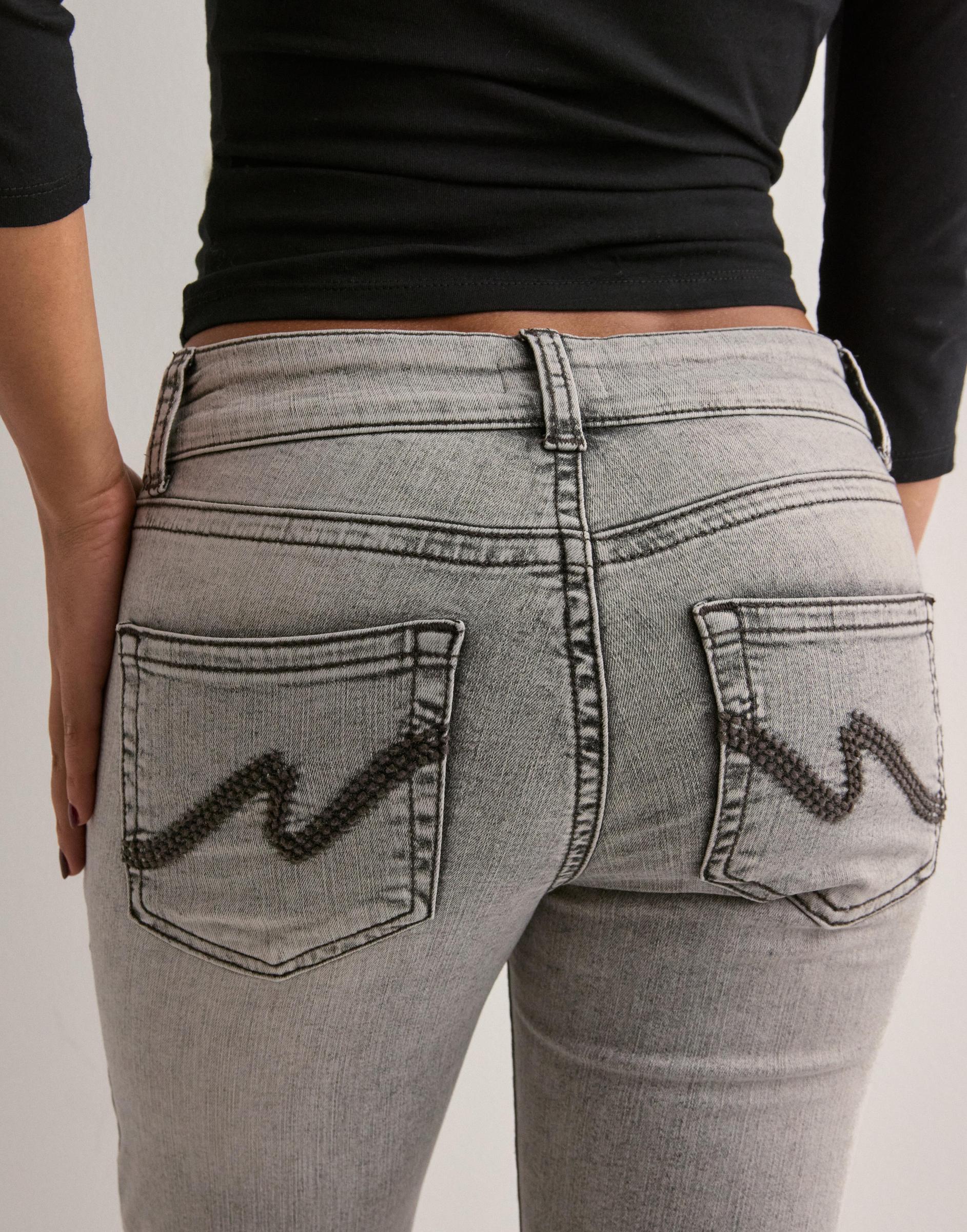 SZARE SPODNIE JEANS BOOTCUT