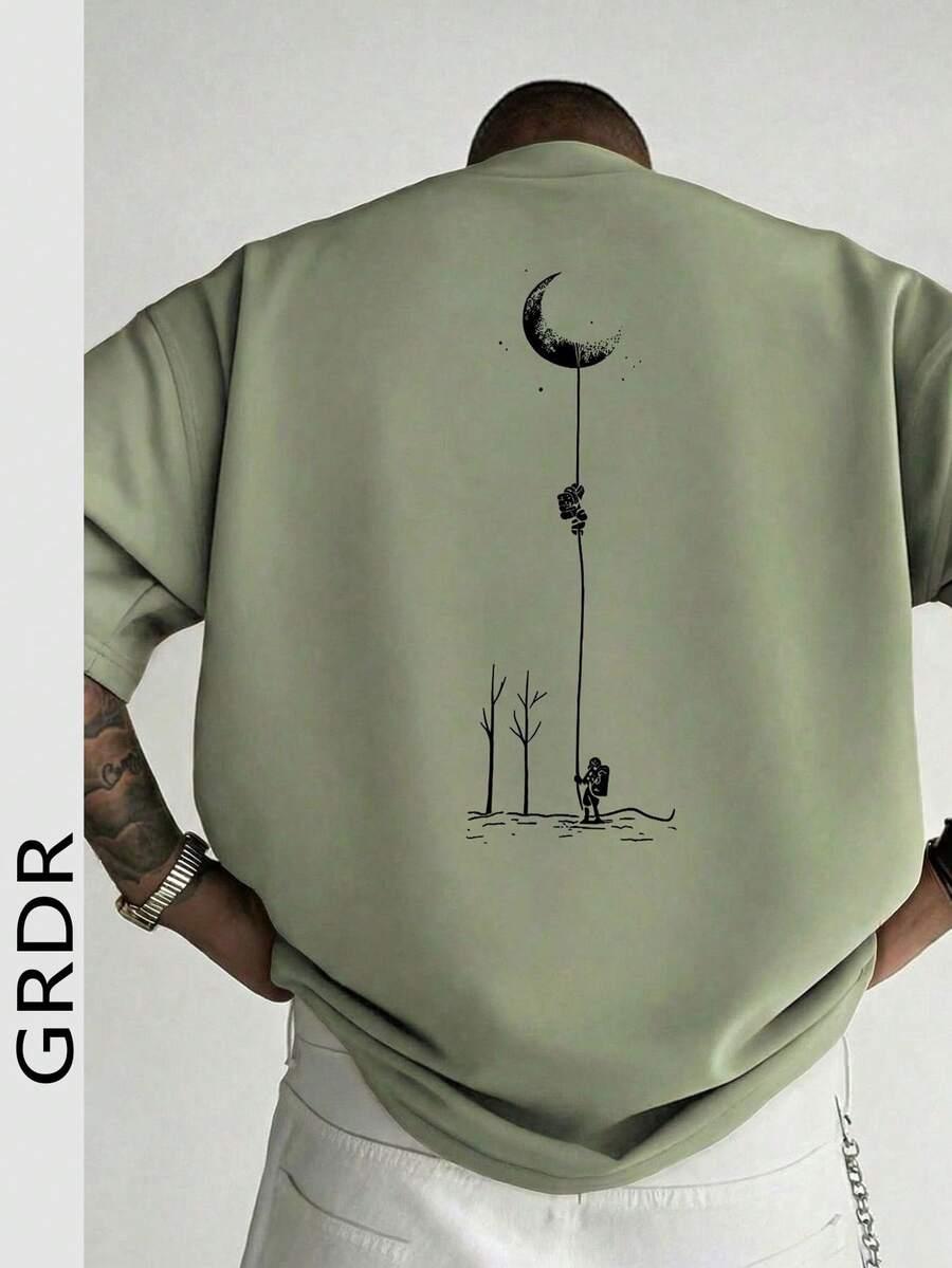 zielony t-shirt print