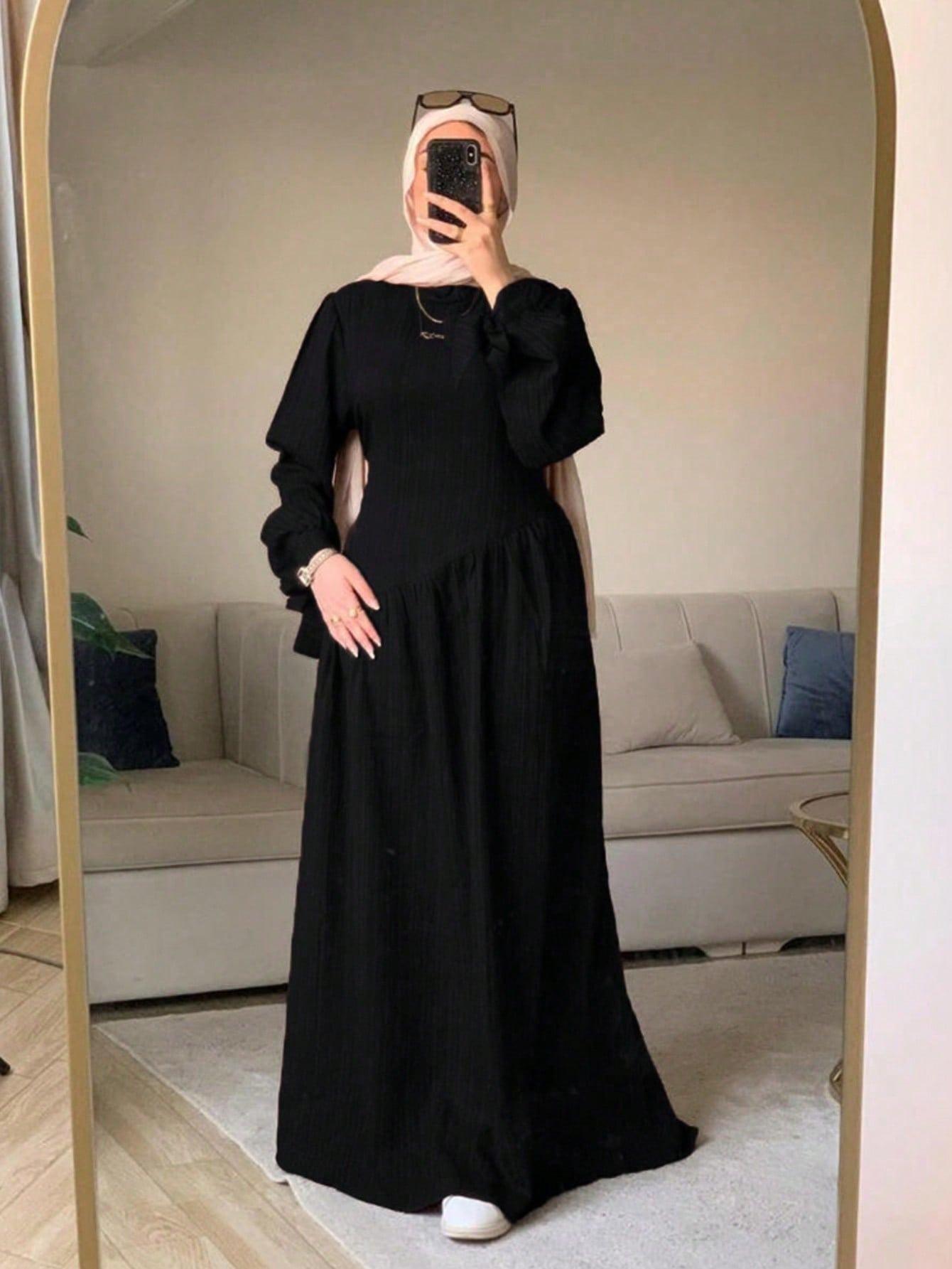 CZARNA SUKIENKA MAXI