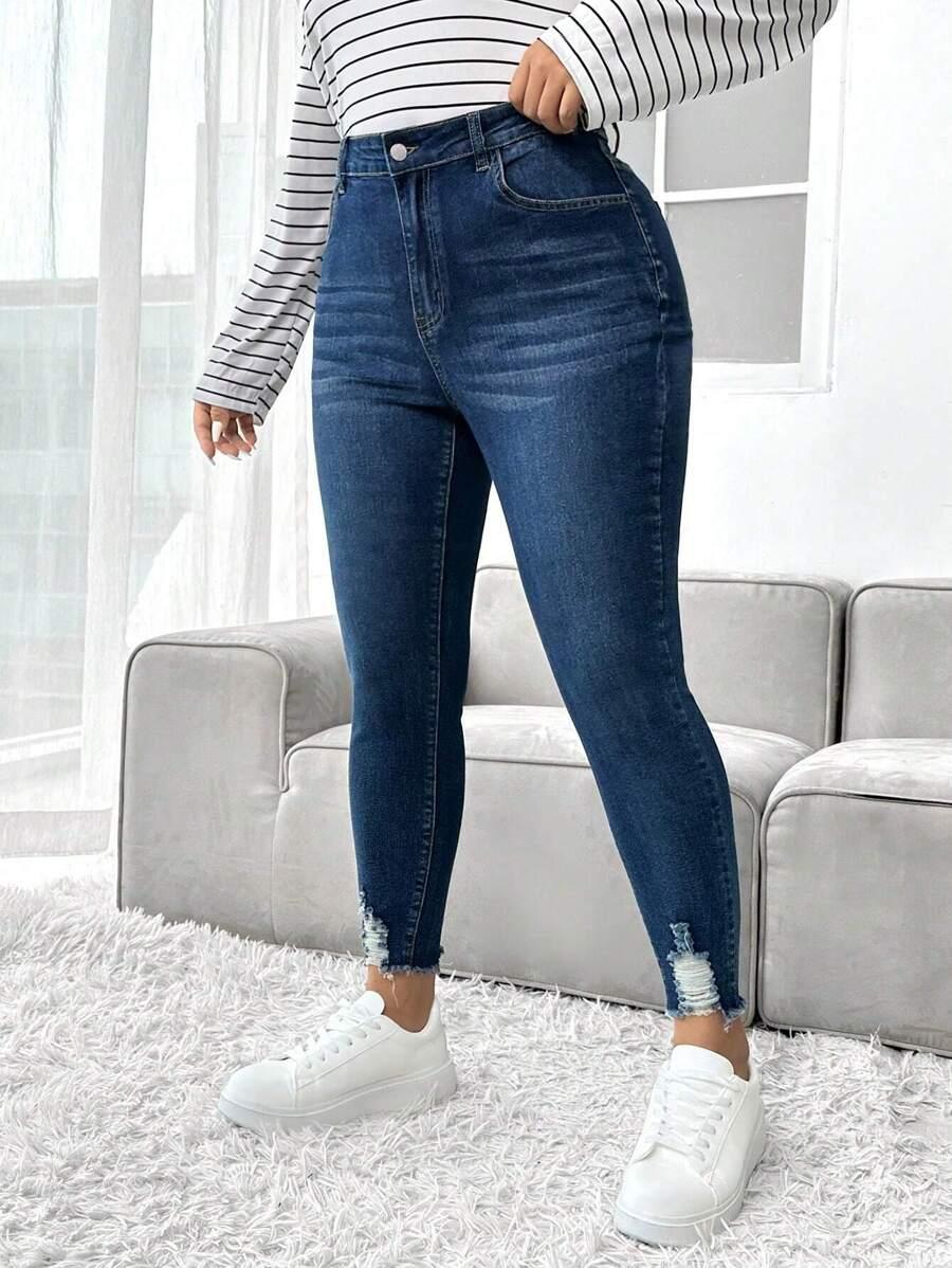 NIEBIESKIE SPODNIE JEANS