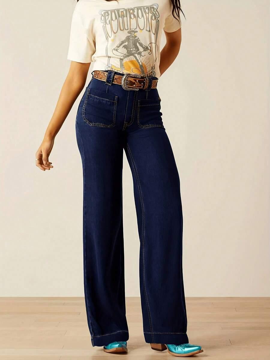 NIEBIESKIE SPODNIE JEANS 