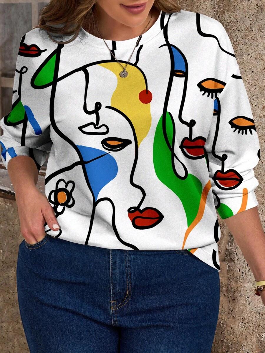 bluza wzór casual
