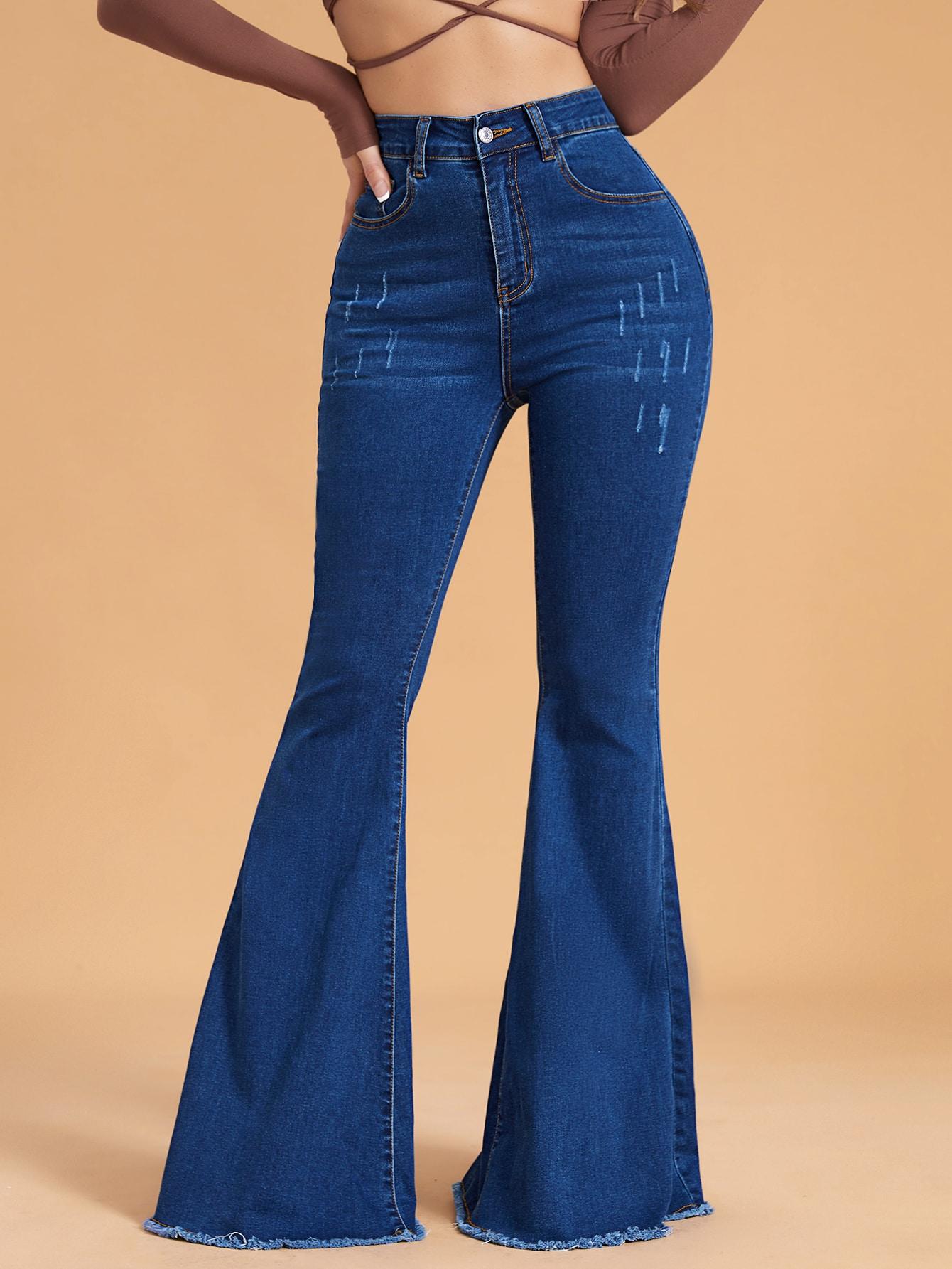 spodnie jeans dzwony