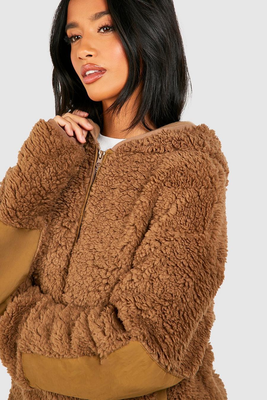 BLUZA Z KAPTUREM Z ZAMKIEM 1/2