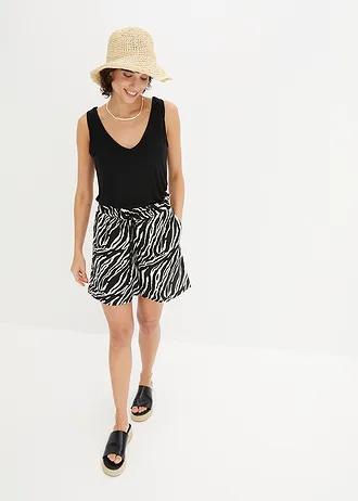 czarny top v-neck