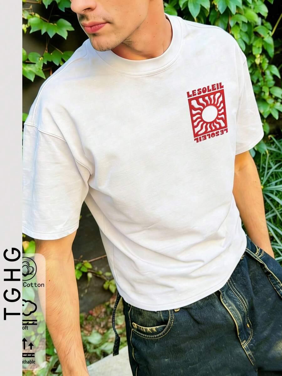 t-shirt oversize nadruk