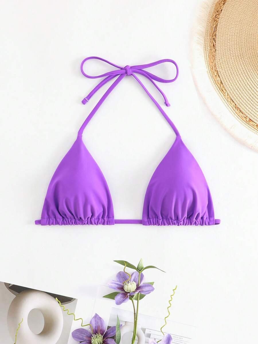 fioletowa góra od bikini