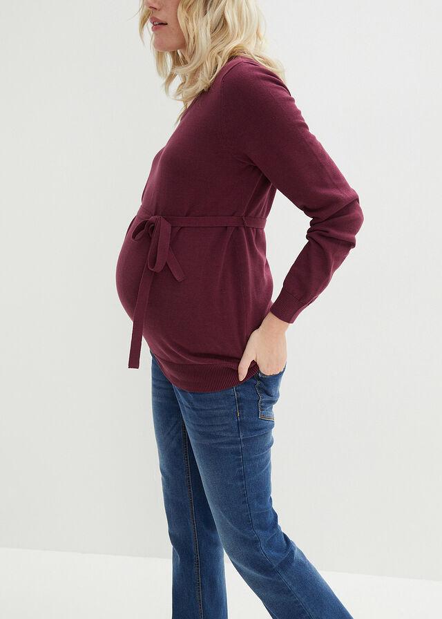 SWETER CIĄŻOWY Z BAWEŁNY 