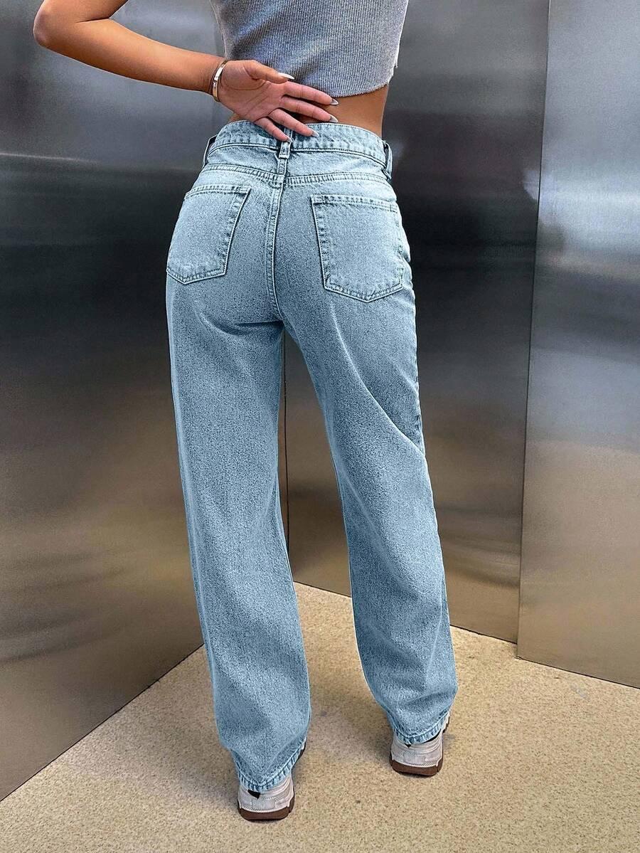 NIEBIESKIE SPODNIE JEANS