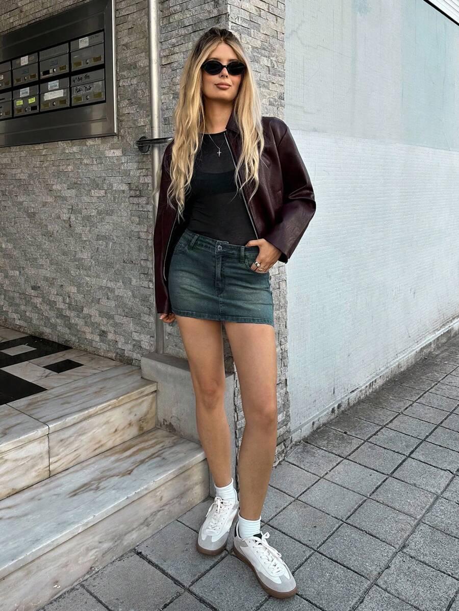 MINI SPÓDNICA JEANS