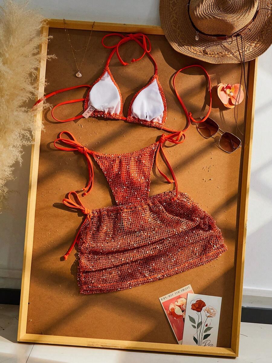trzyczęściowy komplet bikini