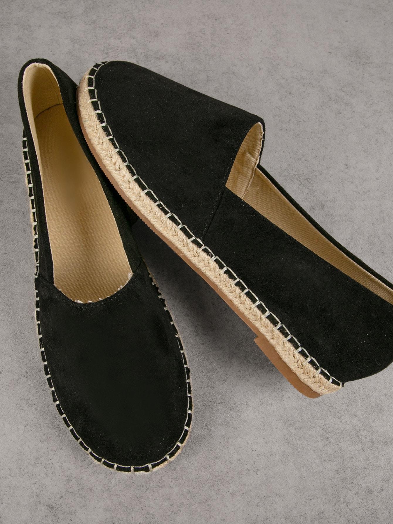 czarne wsuwane espadryle