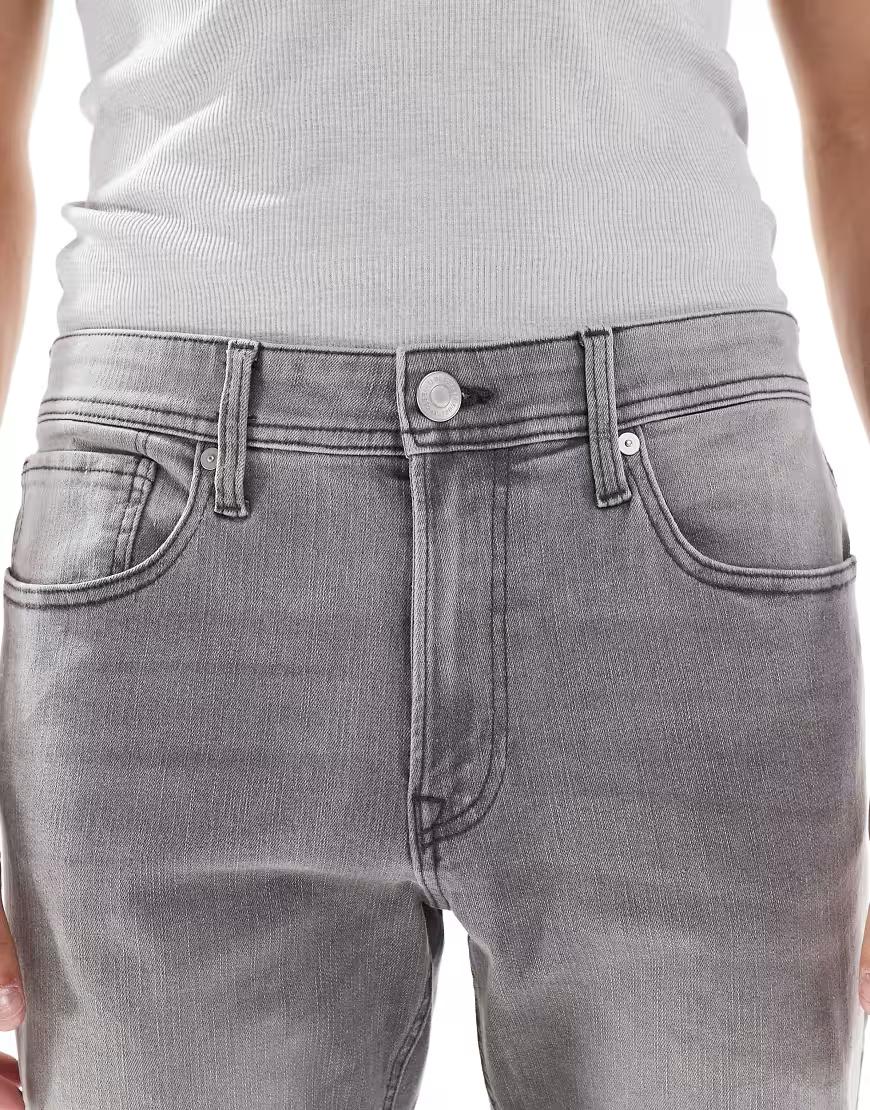 SZARE SPODNIE JEANS