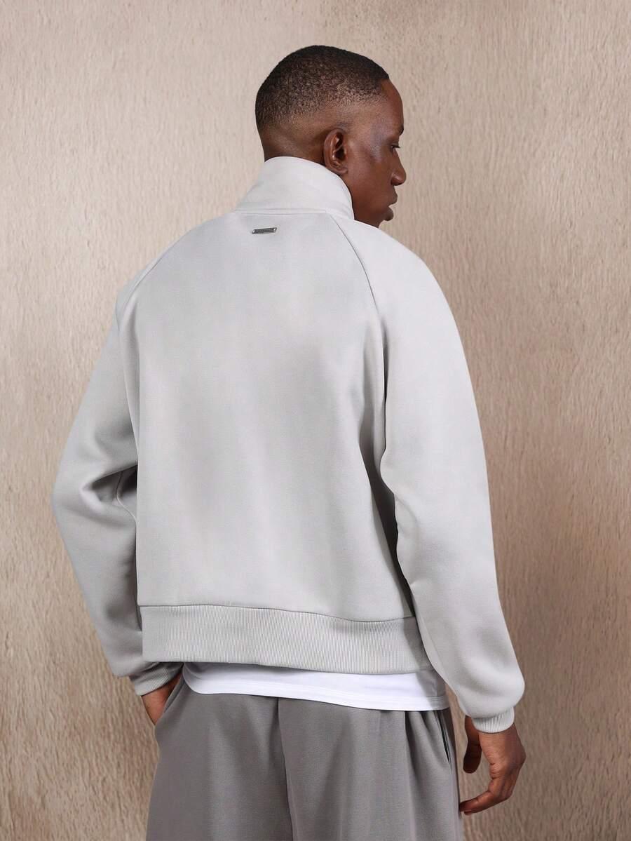 BLUZA MĘSKA REGULAR ROZPINANA BEZ KAPTURA