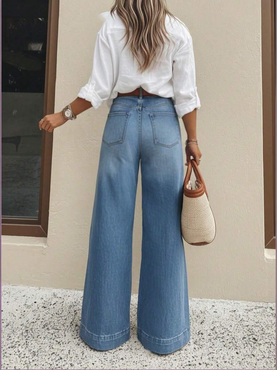 NIEBIESKIE SPODNIE JEANS