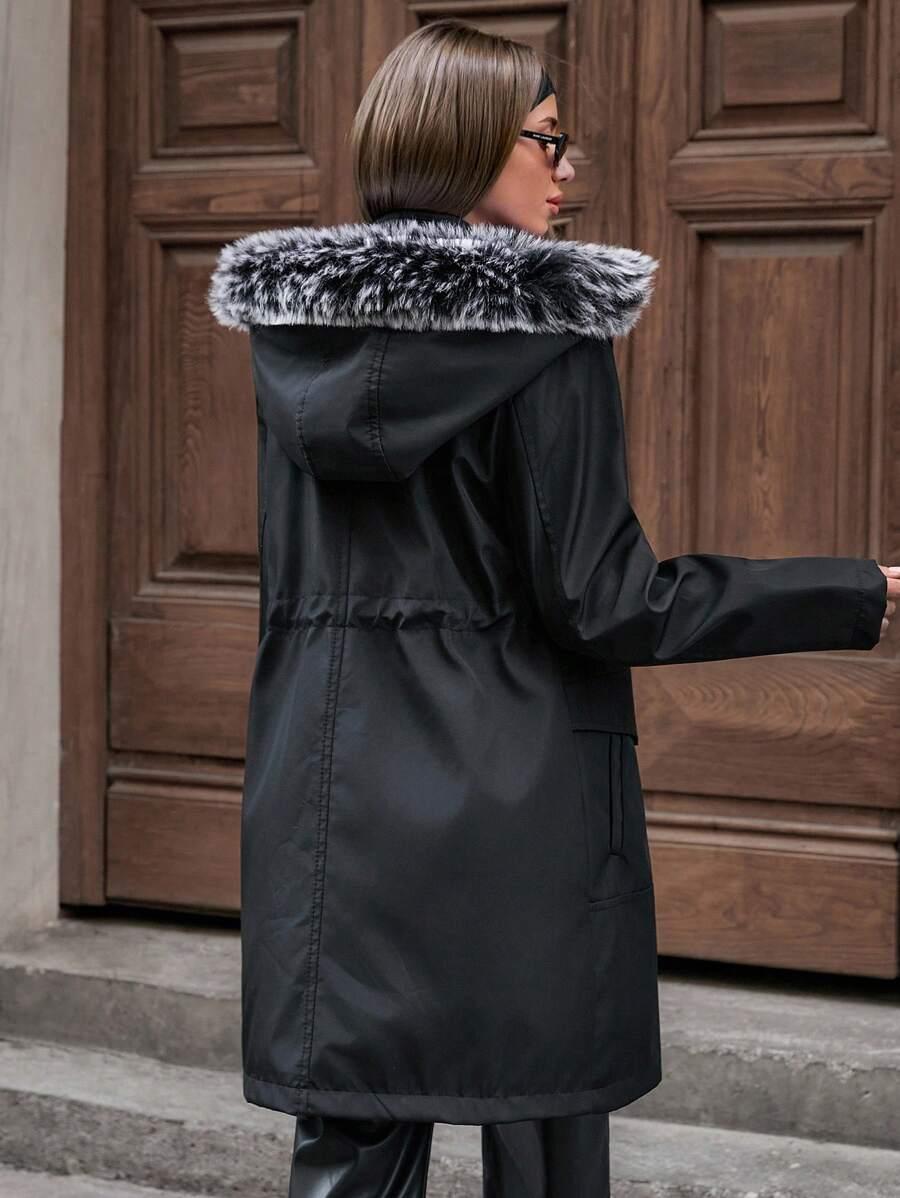 czarna kurtka parka