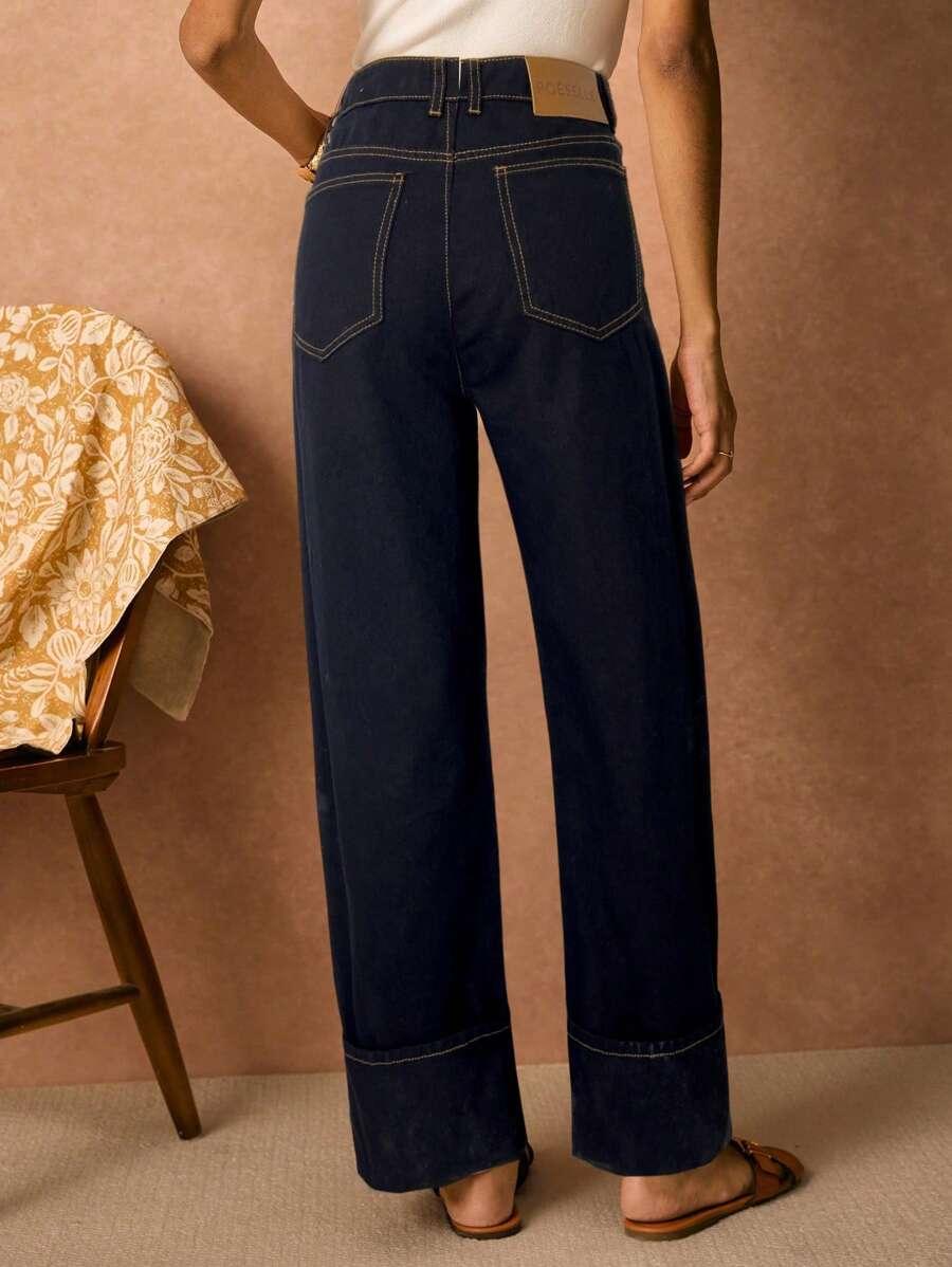 czarne spodnie jeans prosta nogawka