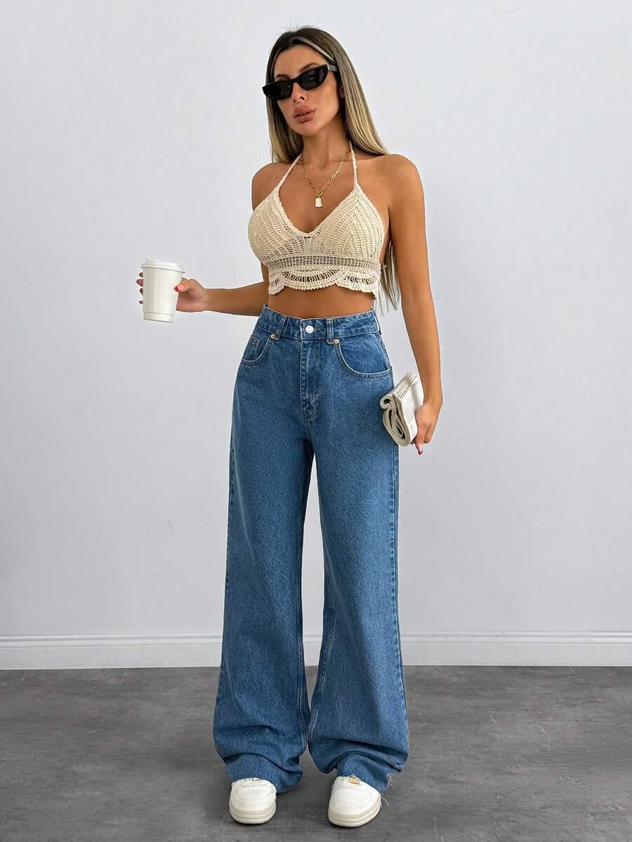 NIEBIESKIE SPODNIE JEANS