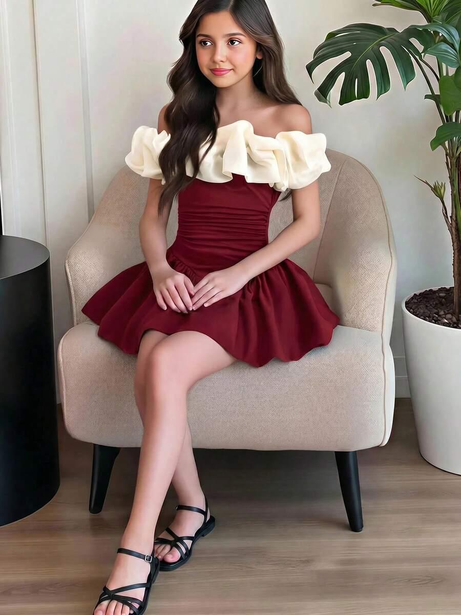 czerwona mini sukienka 