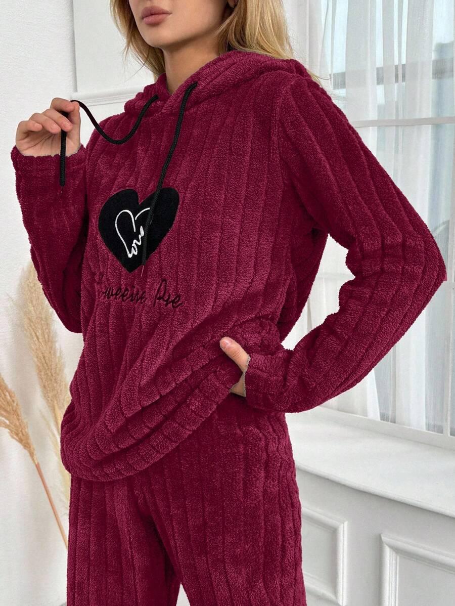 BORDOWA BLUZA KAPTUR