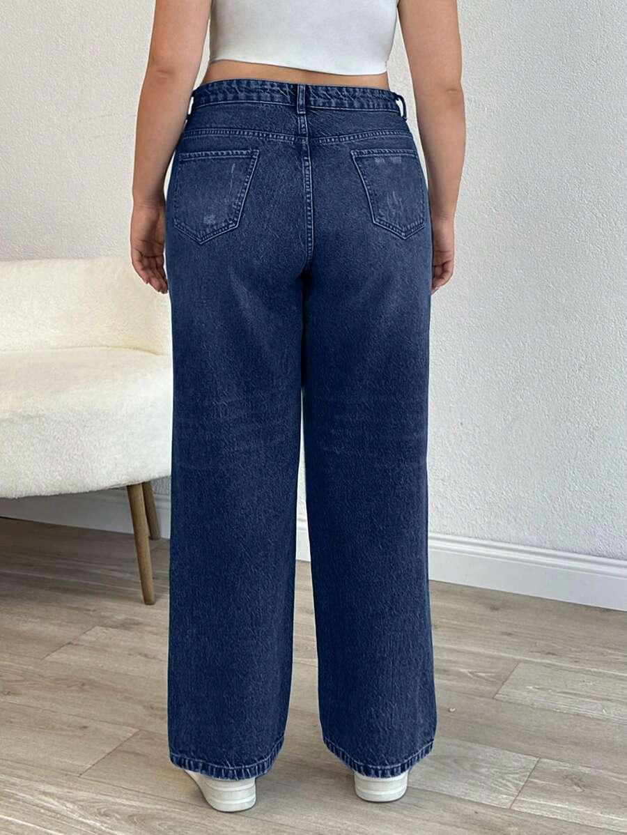 NIEBIESKIE SPODNIE JEANS 