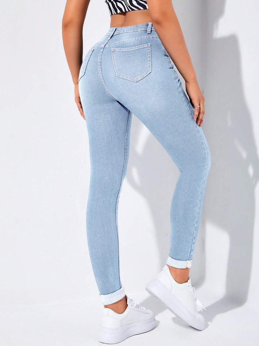 NIEBIESKIE SPODNIE JEANS