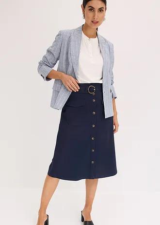 granatowa spódnica jeans 