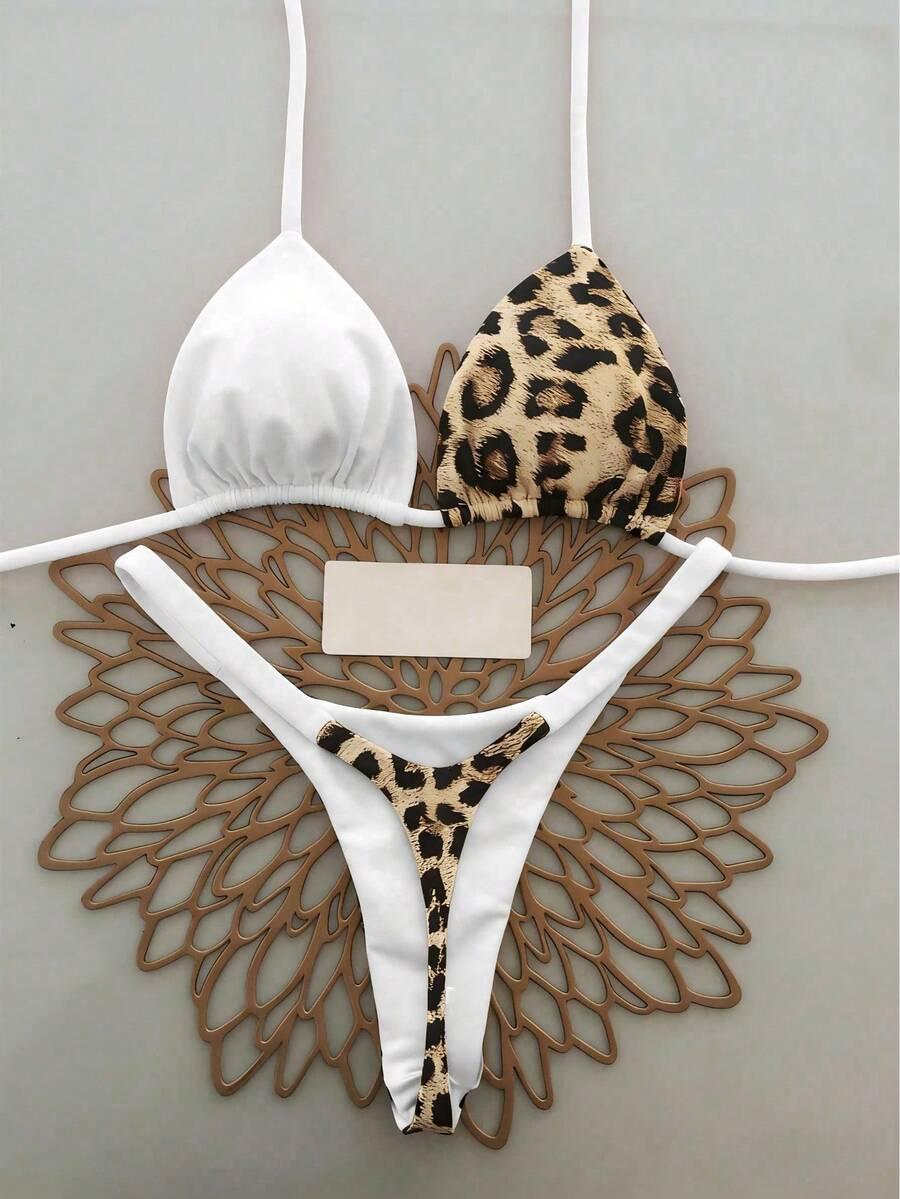 DWUCZĘŚCIOWY STRÓJ KĄPIELOWY ANIMAL PRINT