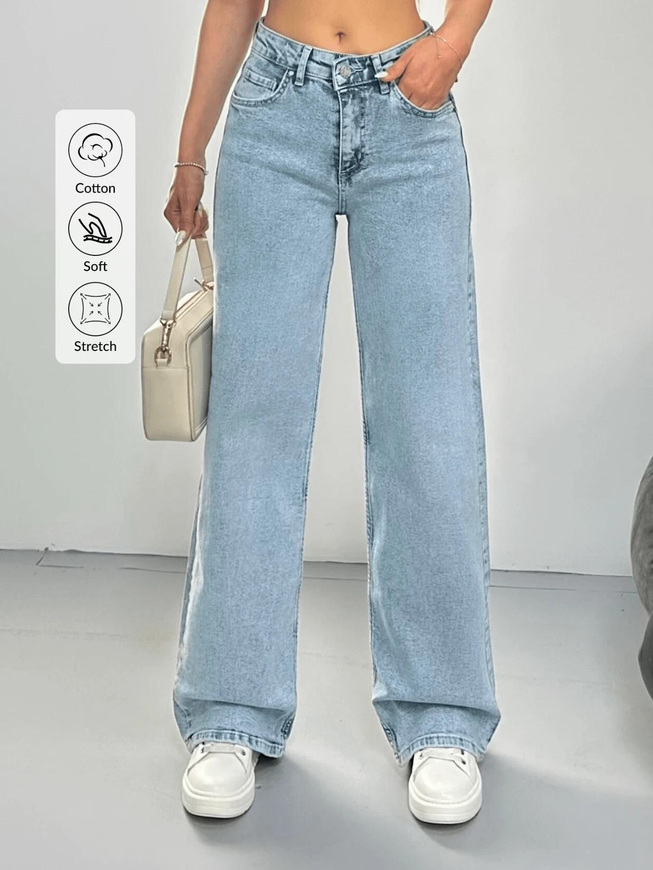 NIEBIESKIE SPODNIE JEANS