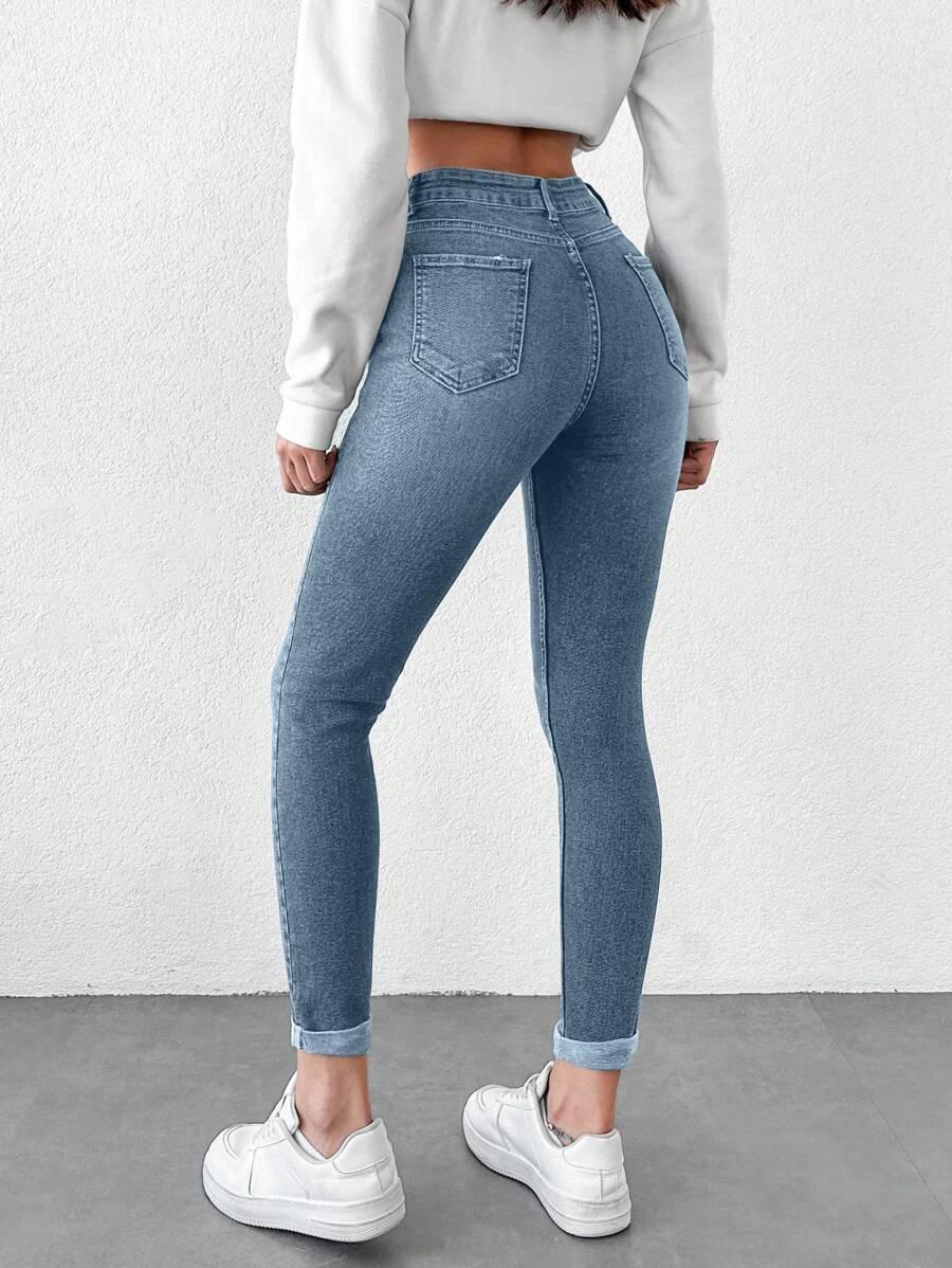 NIEBIESKIE SPODNIE JEANS
