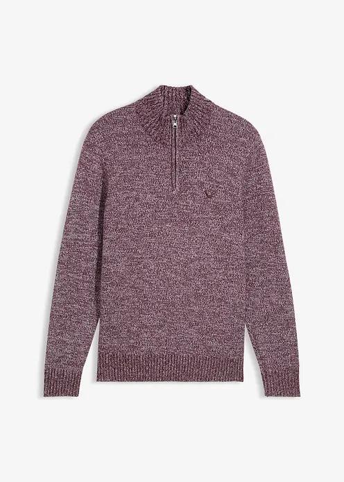 SWETER MĘSKI PLUS SIZE Z ZAMKIEM