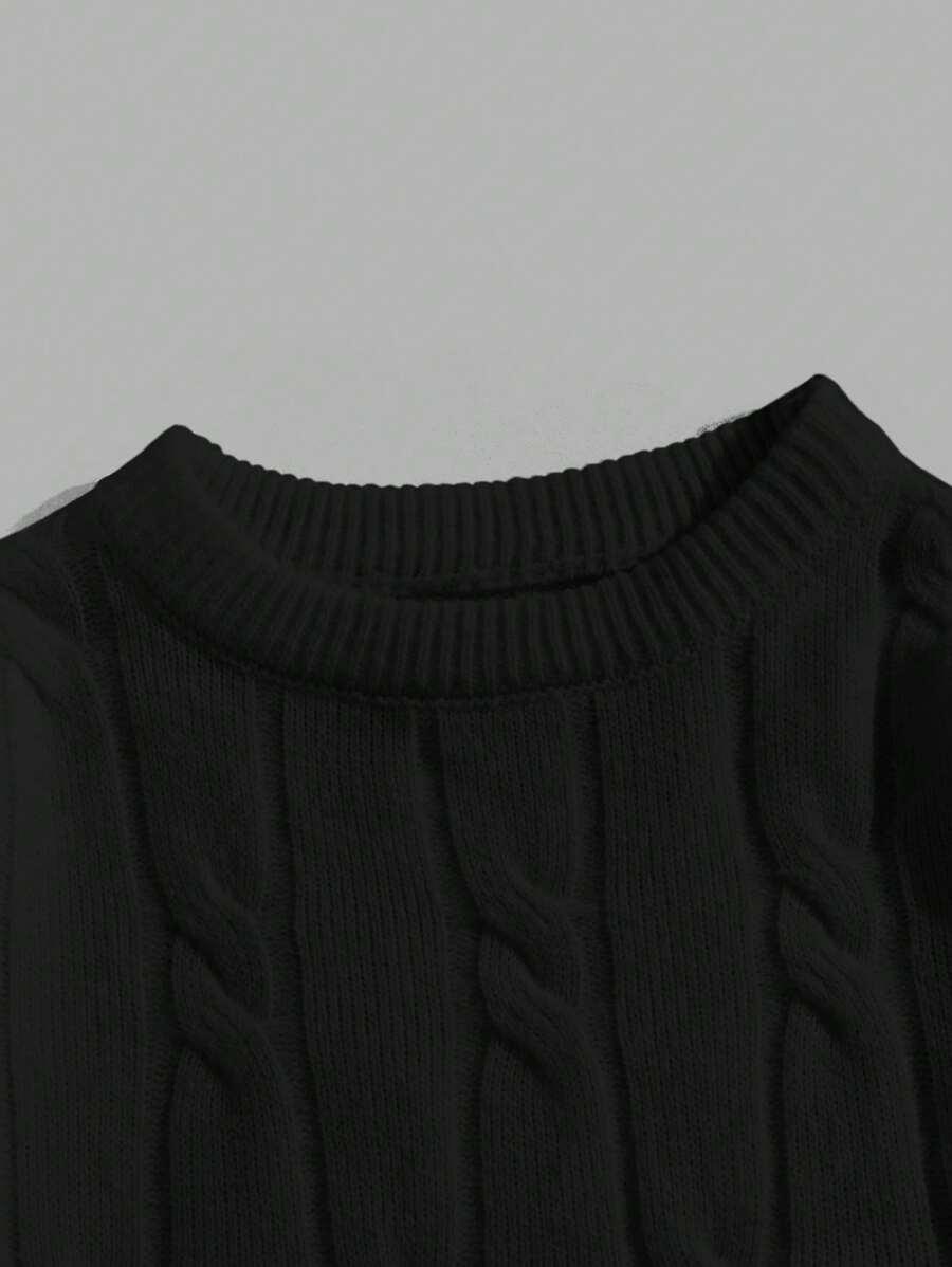 CZARNY SWETER SPLOT BASIC