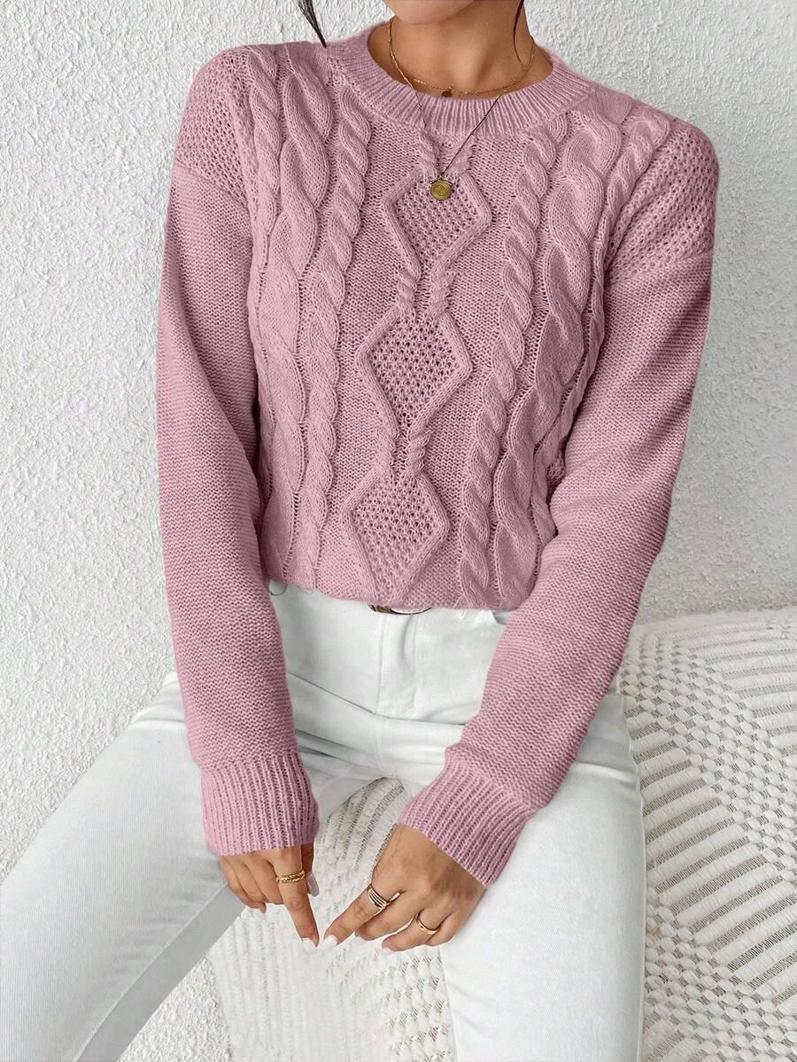 RÓŻOWY SWETER WZÓR