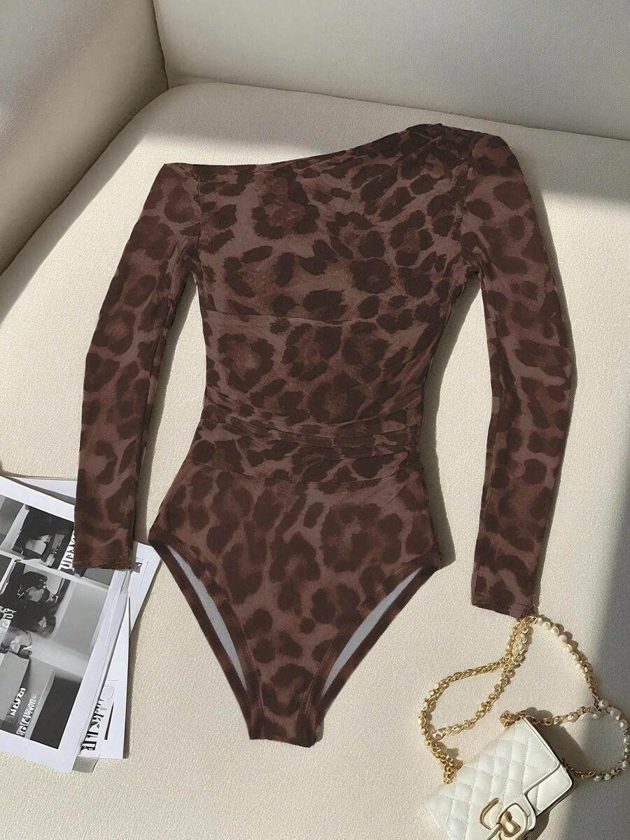 BRĄZOWE BODY LEOPARD PRINT 
