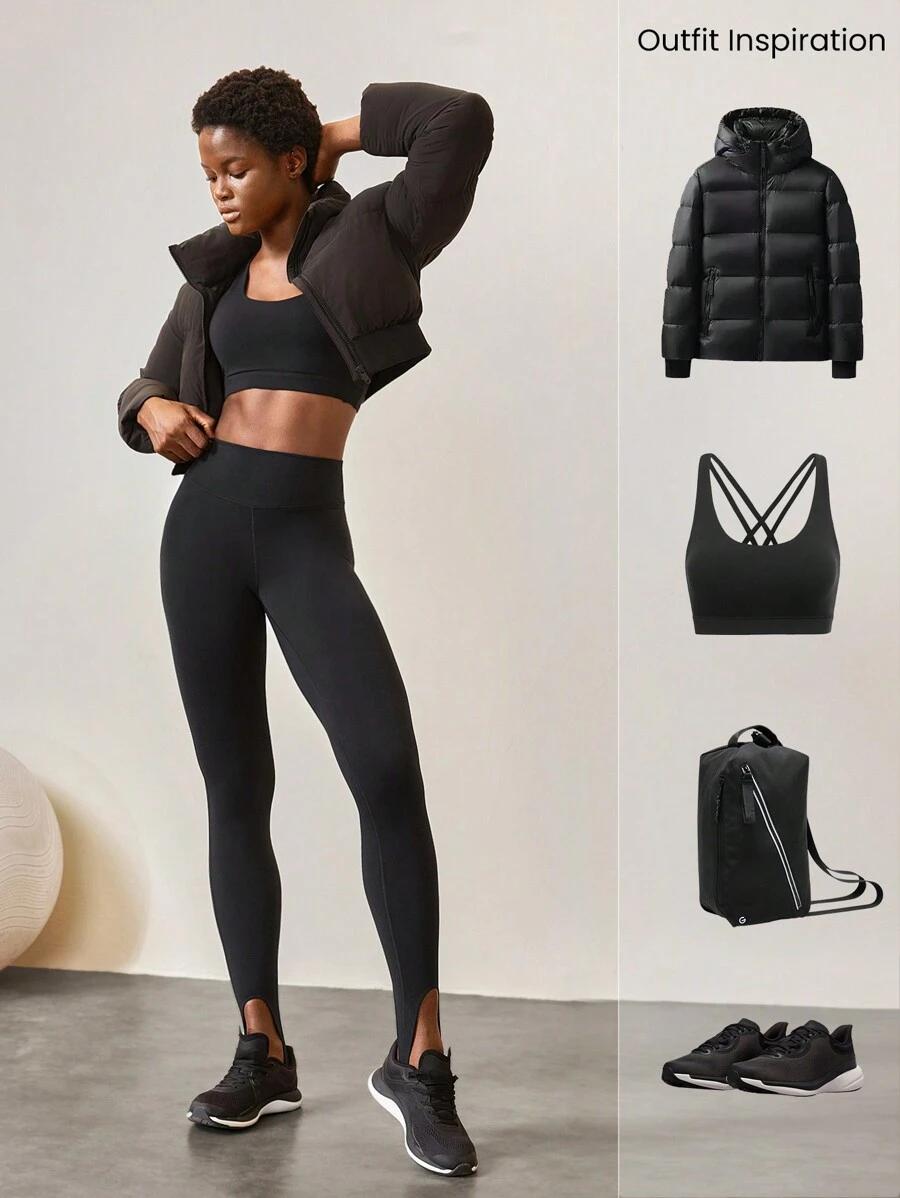 CZARNE SPORTOWE LEGGINSY