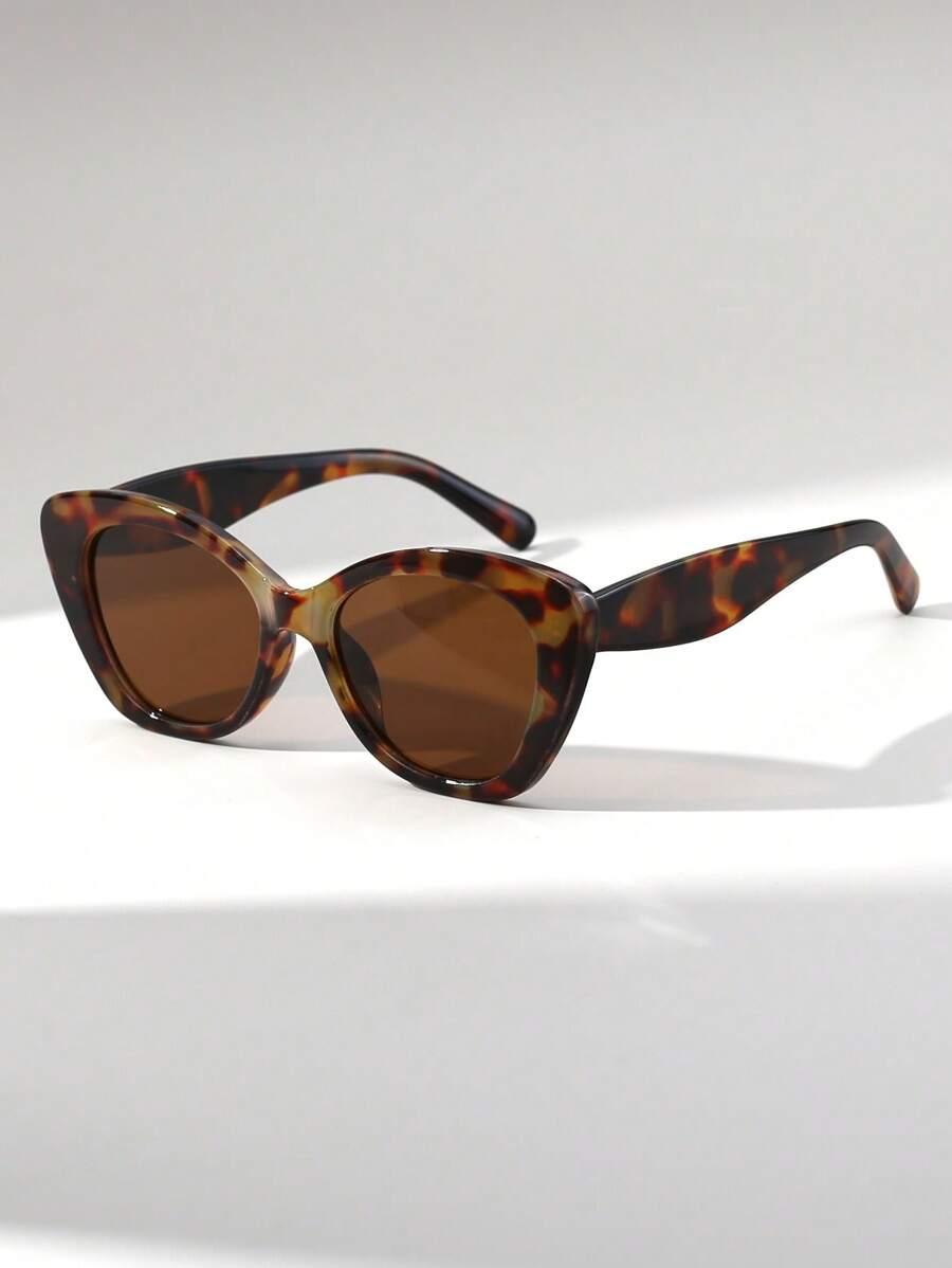 okulary przeciwsłoneczne leopard print