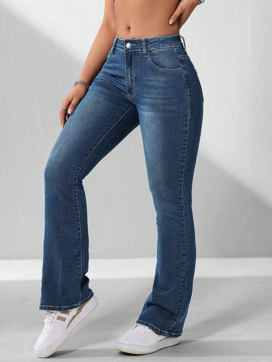 spodnie jeans dzwony