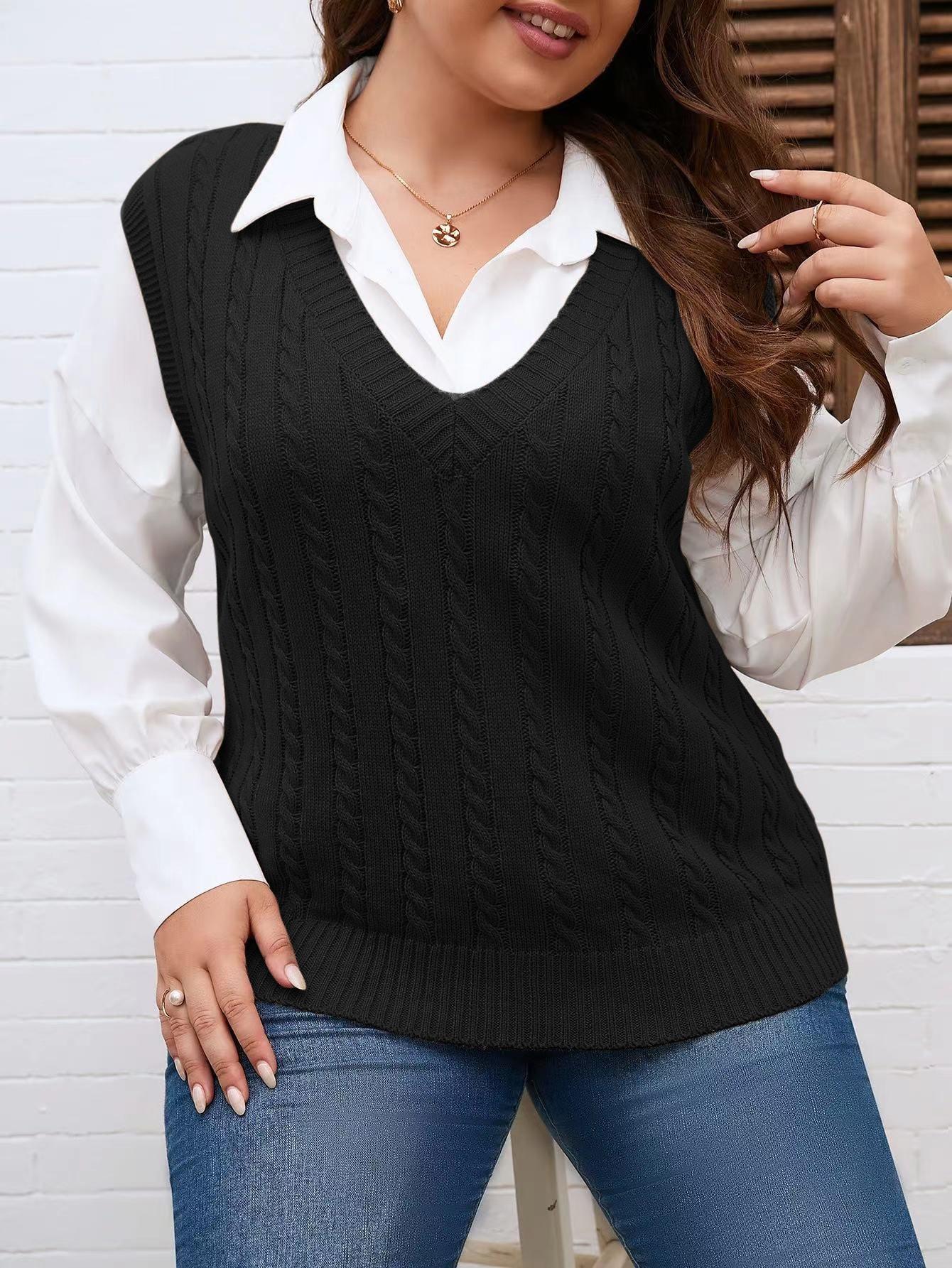 czarna kamizelka casual