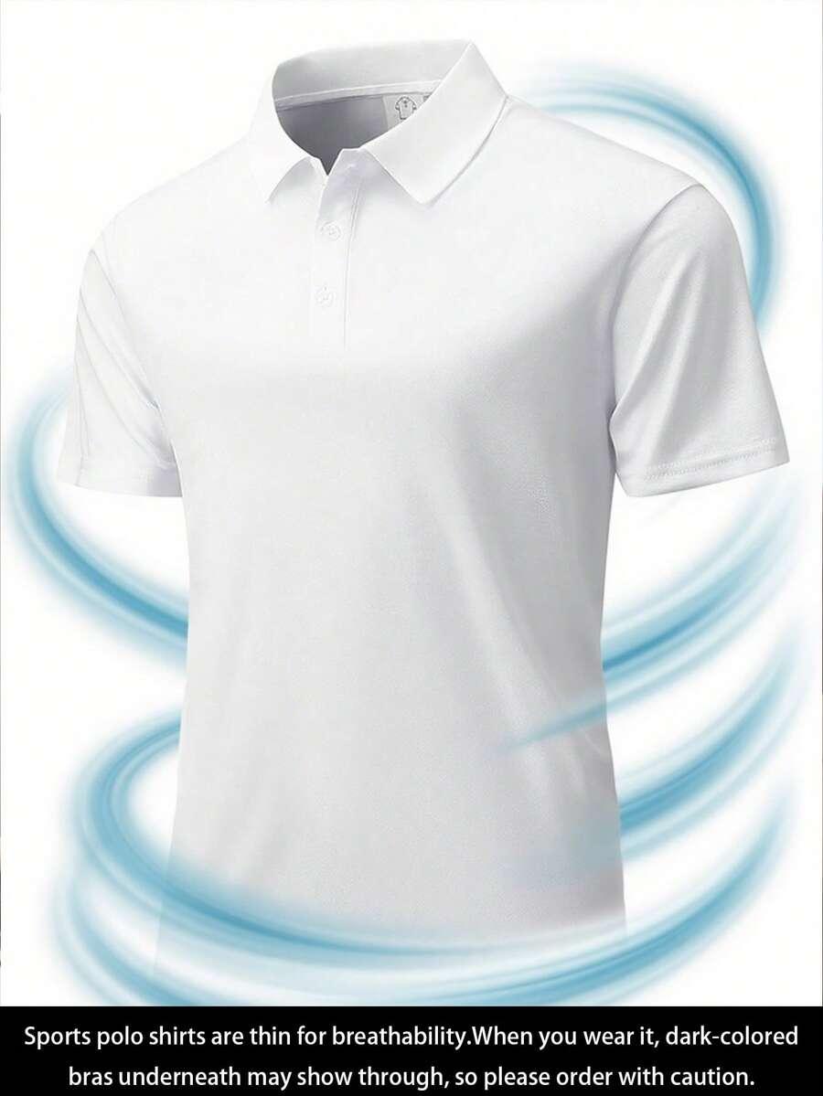 białą koszulka polo 