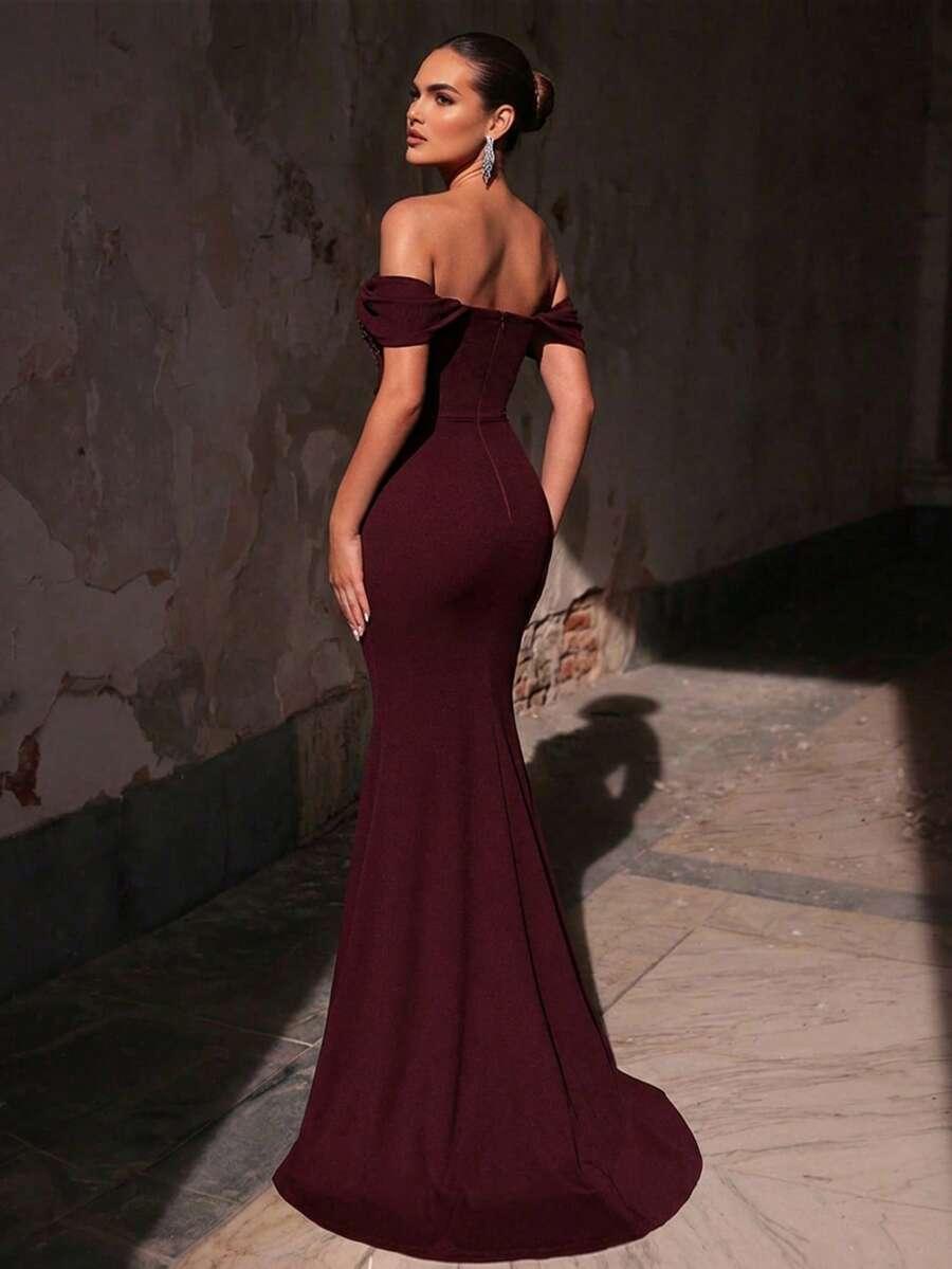 BORDOWA MAXI SUKIENKA