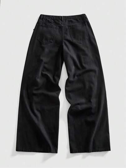czarne spodni jeans