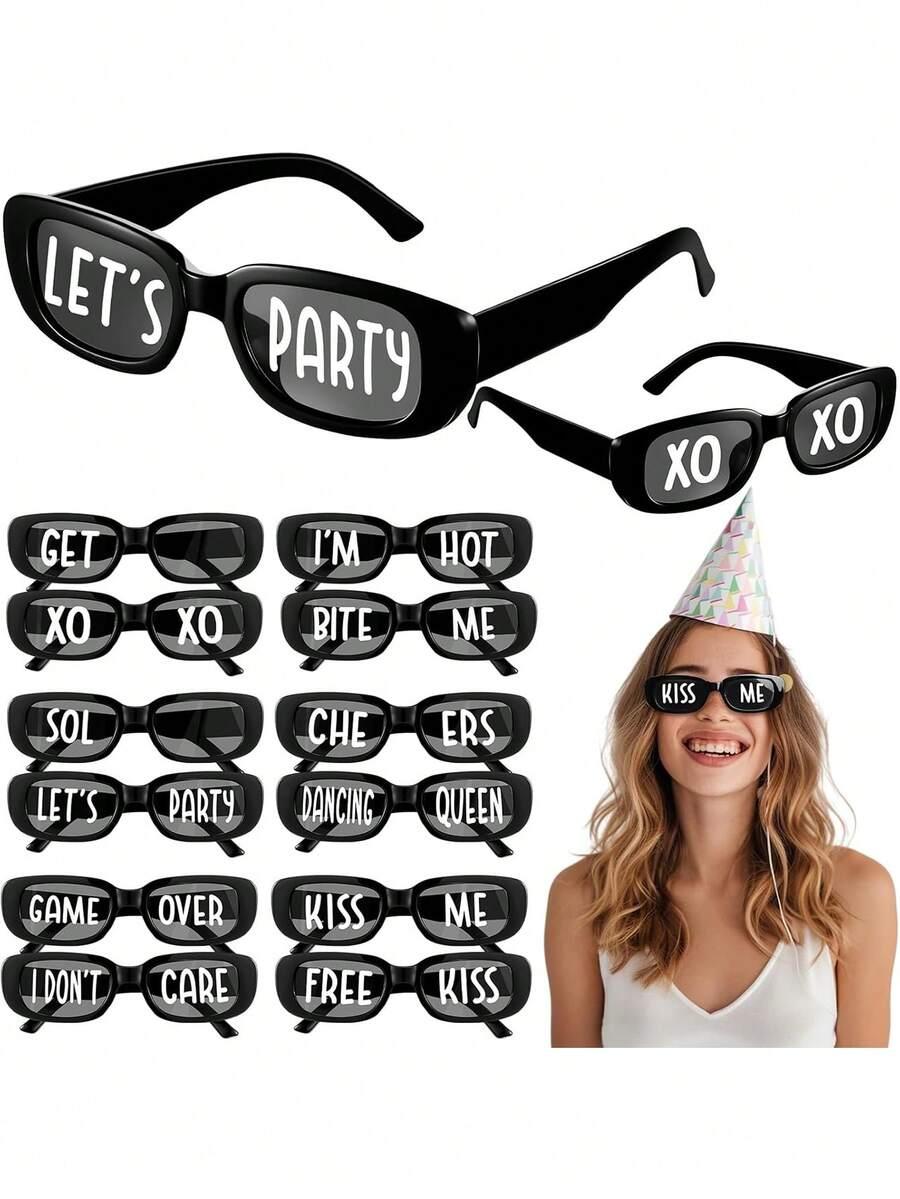 CZARNE OKULARY PRZECIWSŁONECZNE 7-PACK