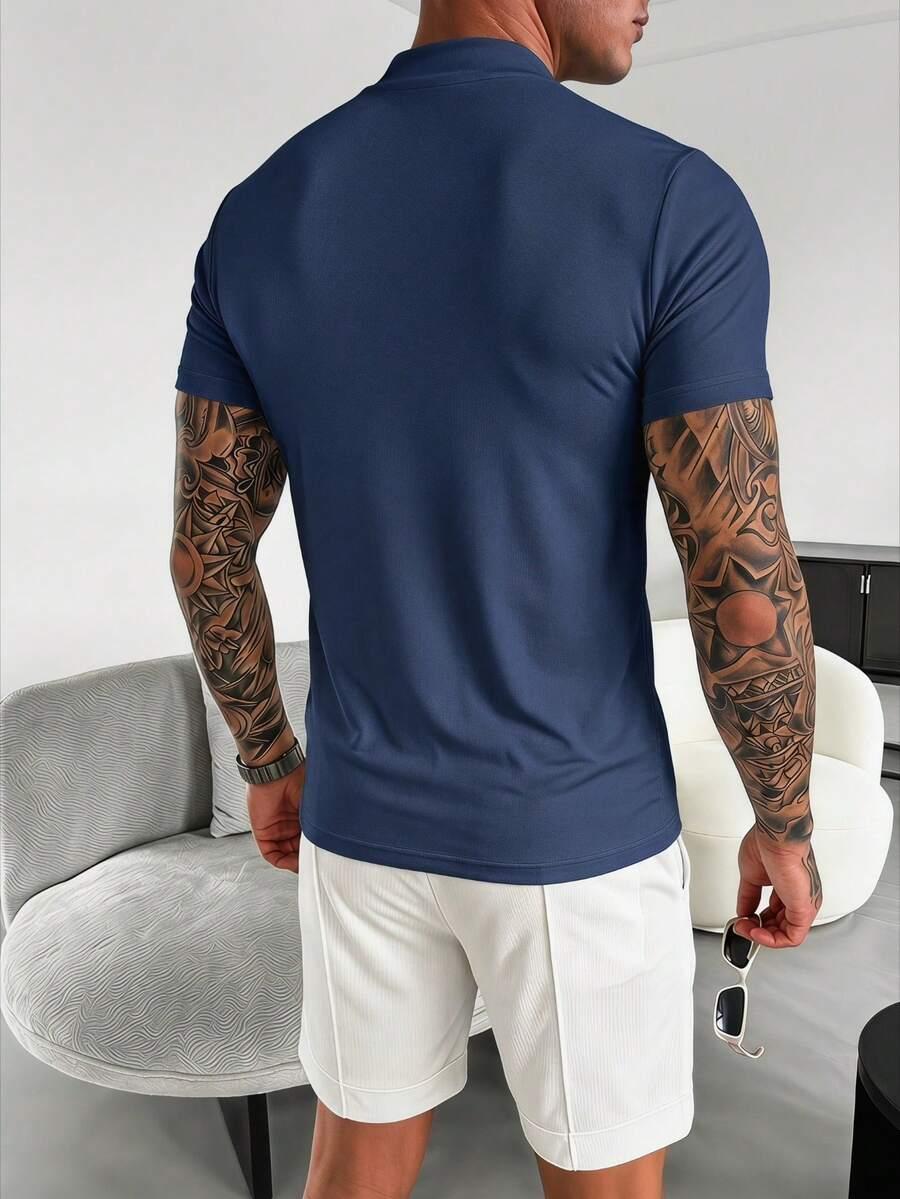 T-SHIRT MĘSKI Z KRÓTKIM RĘKAWEM