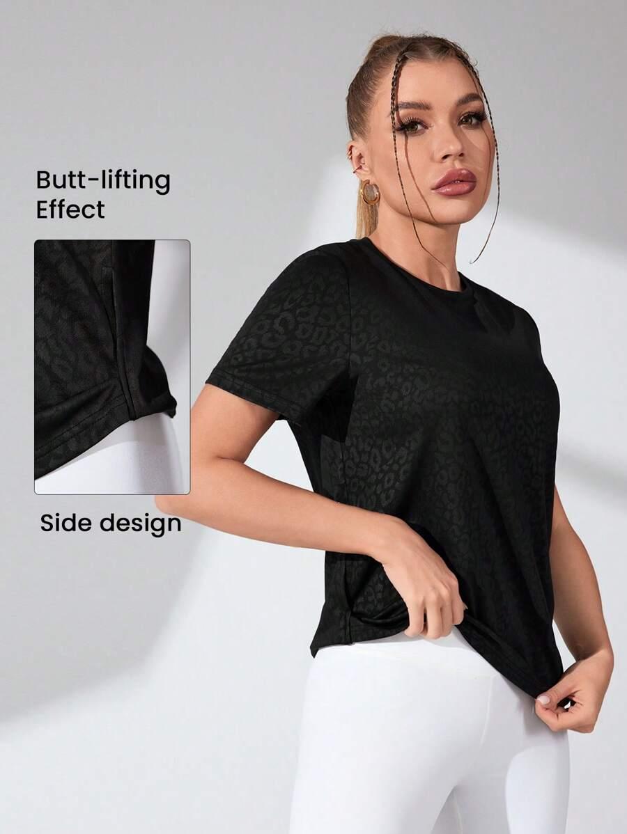 czarny klasyczny t-shirt 