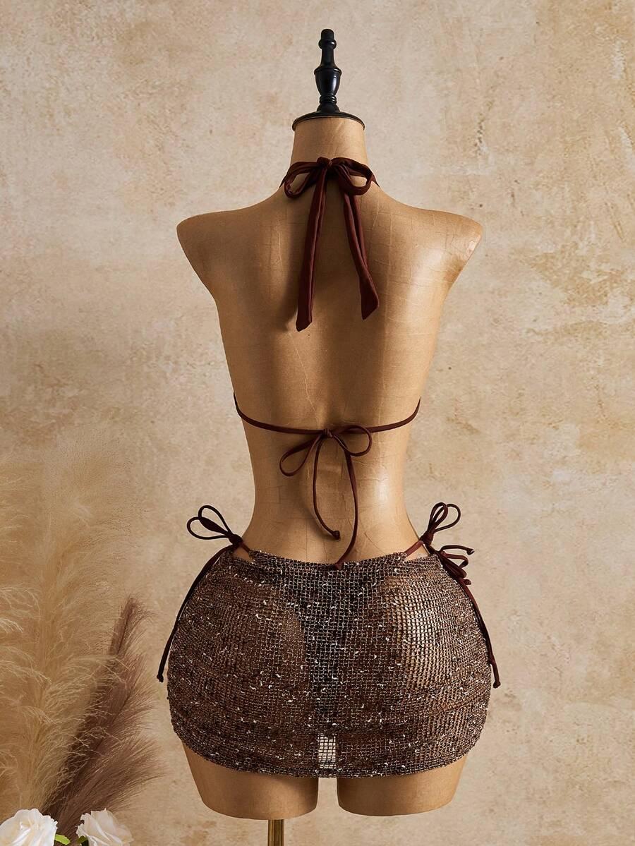dół od bikini spódnica komplet