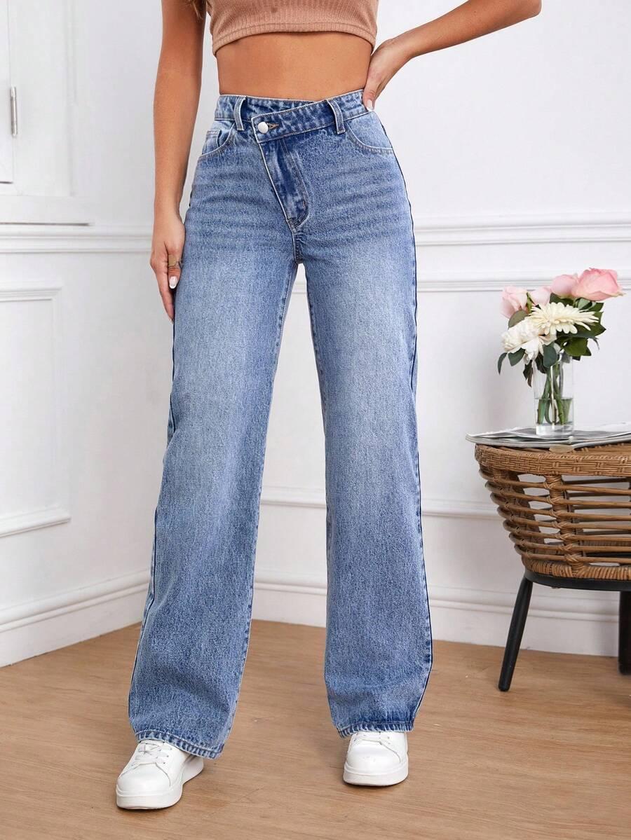 NIEBIESKIE SPODNIE JEANS