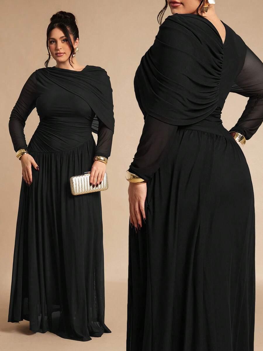 CZARNA MAXI SUKIENKA
