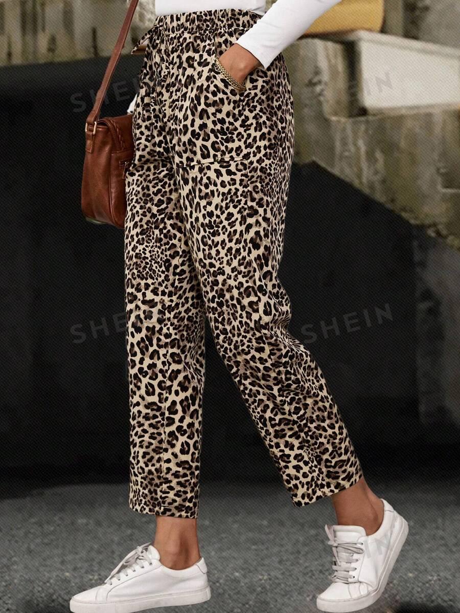 SPODNIE ANIMAL PRINT CASUAL 