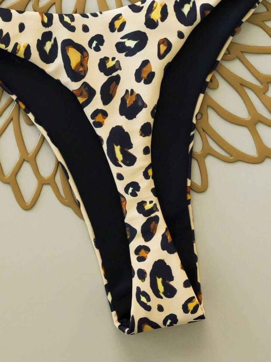 DWUCZĘŚCIOWY STRÓJ KĄPIELOWY ANIMAL PRINT